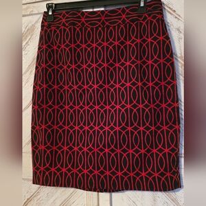 Banana Republic Black And Red Skirt